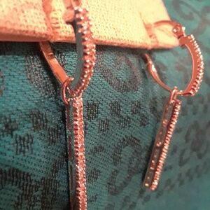 NWOT Dangle Crystal Clasp Earrings New!